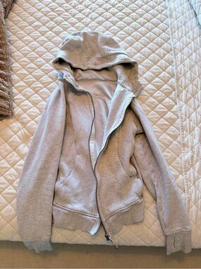 lululemon athletica Light Gray Full‑Zip Hoodie